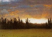 Albert Bierstadt California Sunset Germany oil painting artist